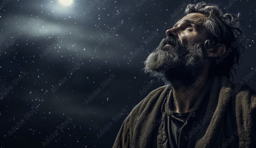 abraham looking at sky